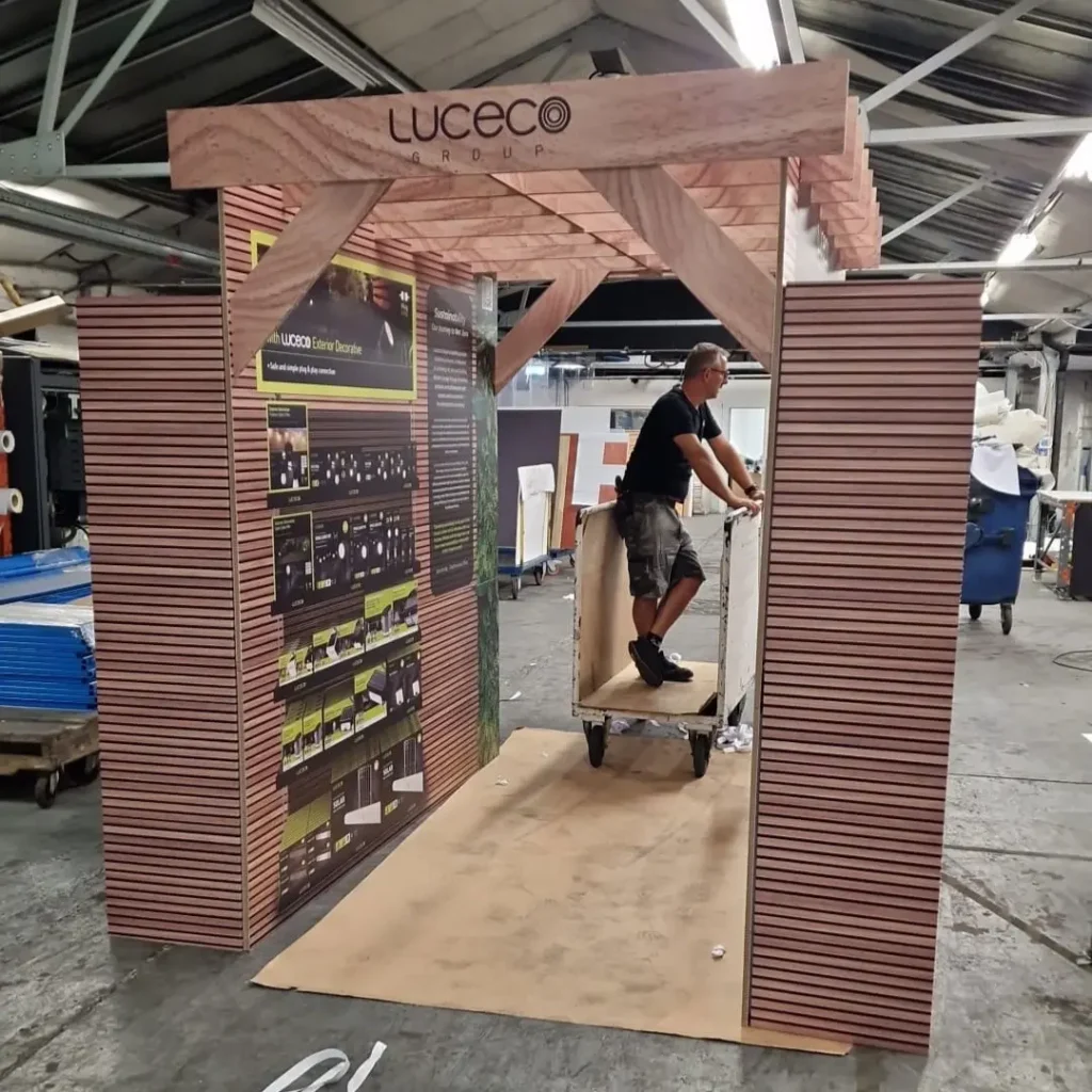 POS product implementation featuring Luceco display